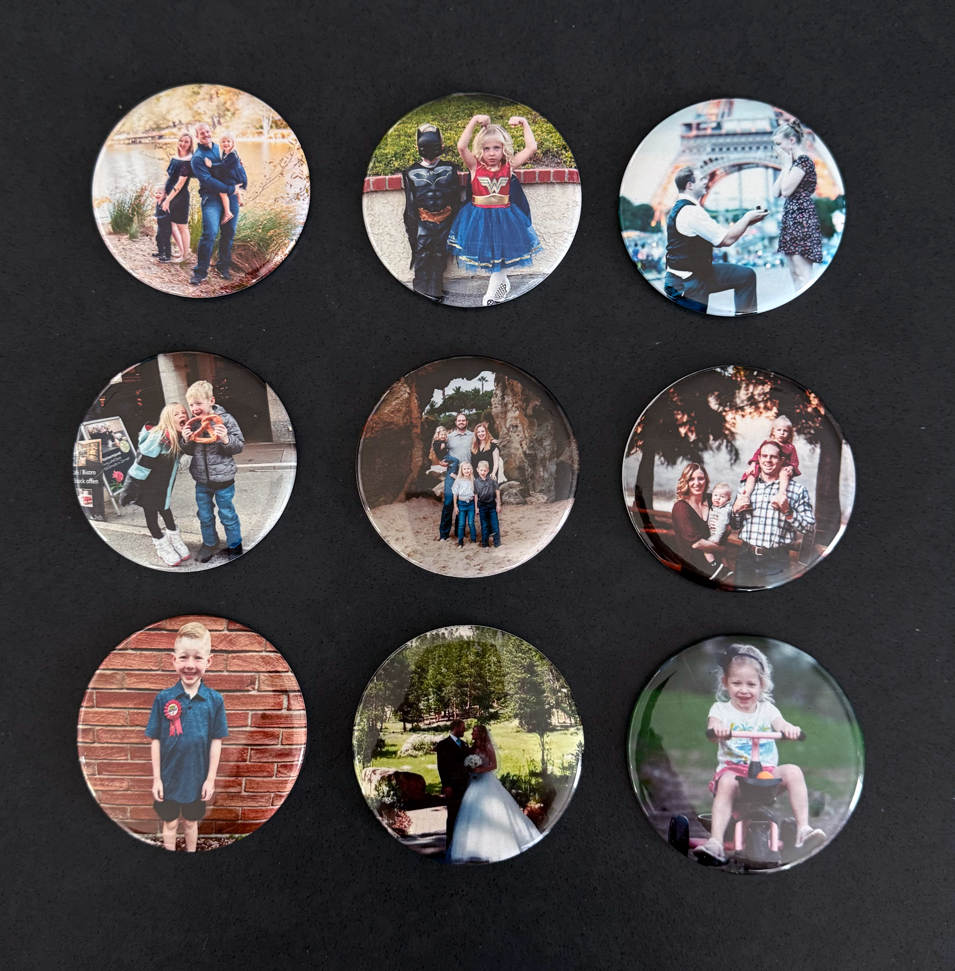 Circle Photo Magnets - 3"